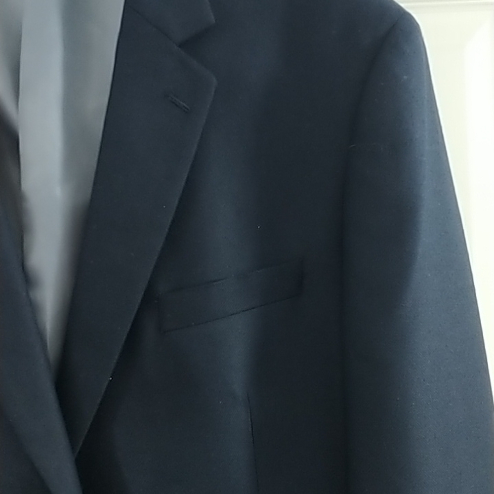 IZOD Classic Two Button Navy Blazer Fully Lined 50Reg - Picture 6 of 13